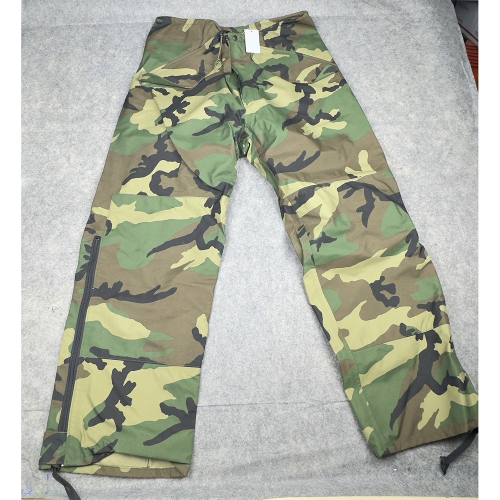 Cold Weather Men's Medium Reg Camo Cold Weather Trousers Woodland GORE TEX SEAM